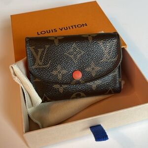 USED-LOUIS VUITTON 
Monogram Rosalie Coin Purse Sunrise